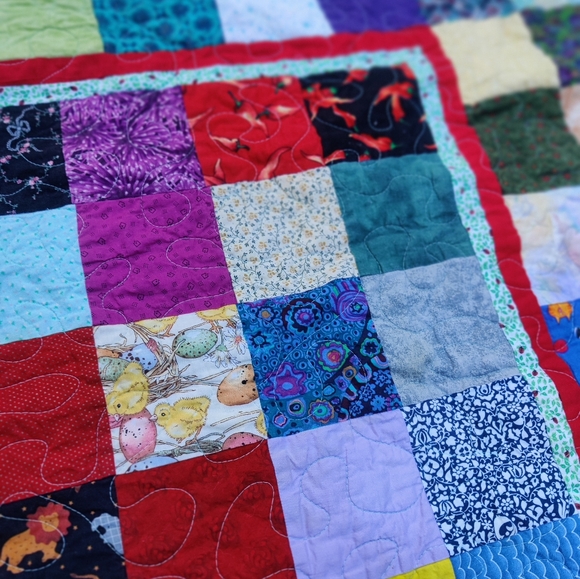 Handmade Patchwork Baby Quilt - Picture 5 of 8